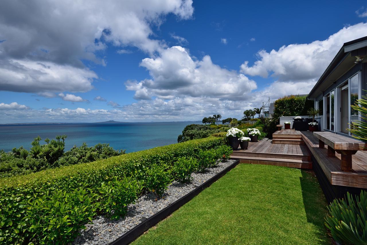 Luxury House With Clifftop Seaview Whangaparaoa Bagian luar foto