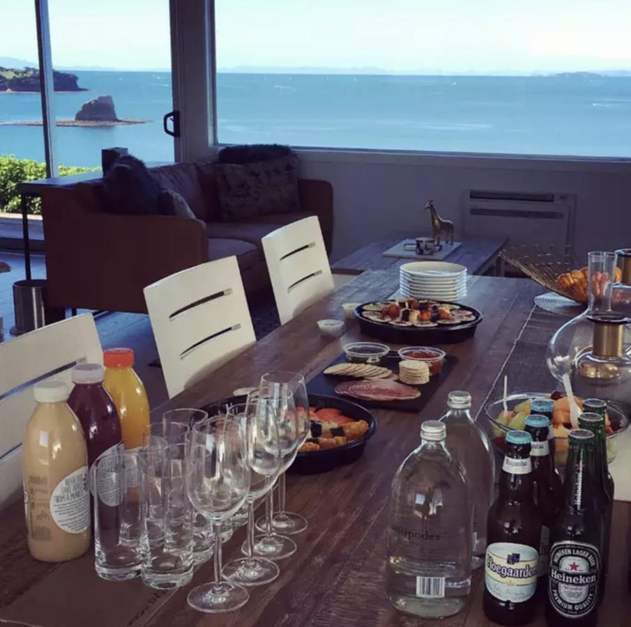 Luxury House With Clifftop Seaview Whangaparaoa Bagian luar foto